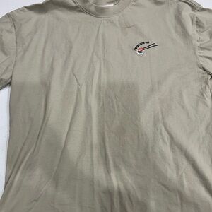 Men's Beige Graphic T-Shirt